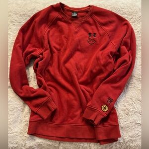 Under Armour Red Crewneck Sweater Size XL Like New